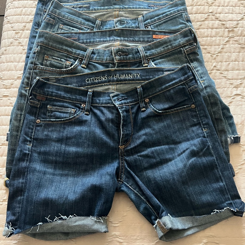 Citizens Of Humanity Blue Denim Shorts Collection